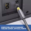 Gold Plated Toslink Digital Optical Audio Cable for Superior Sound Quality