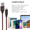 USB-C to Lightning Fast Charging Braided Cable for iPhone/iPad/iPod - Gold