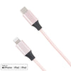 USB-C to Lightning Fast Charging Braided Cable for iPhone/iPad/iPod - Pink